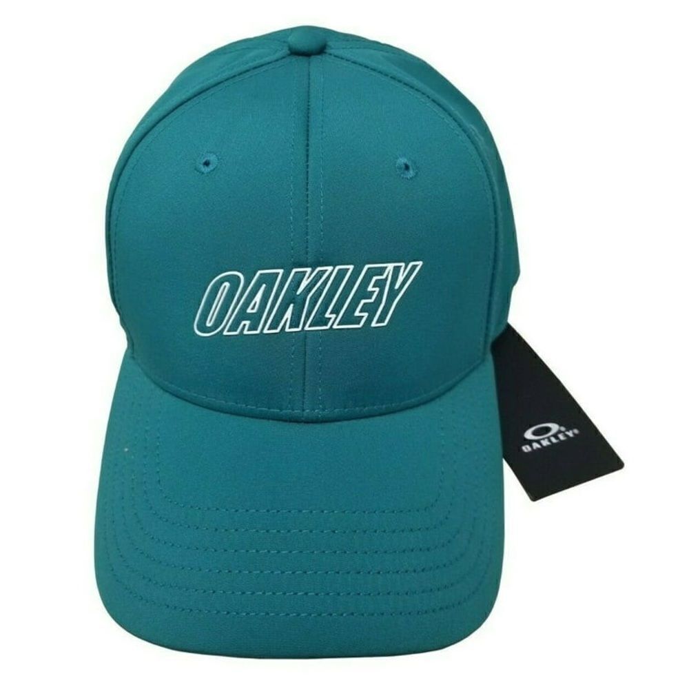 Oakley Men's 6 Panel Waved Hat Petrol L/XL